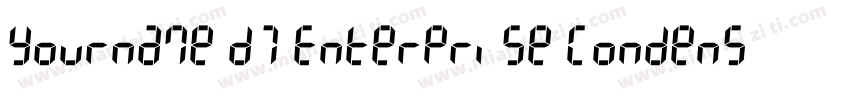 Yourname D7 Enterprise Condensed字体转换